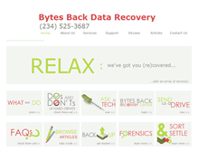 Tablet Screenshot of bytesbackdatarecovery.com